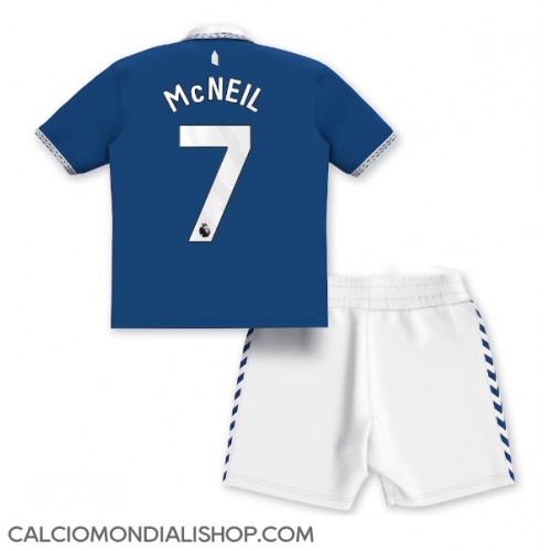Maglie da calcio Everton Dwight McNeil #7 Prima Maglia Bambino 2023-24 Manica Corta (+ Pantaloni corti)